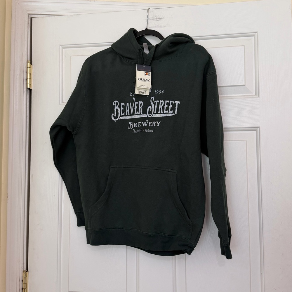 NWT Beaver Street Brewery Flagstaff Arizona Hoodie Hooded Sweatshirt Size Small